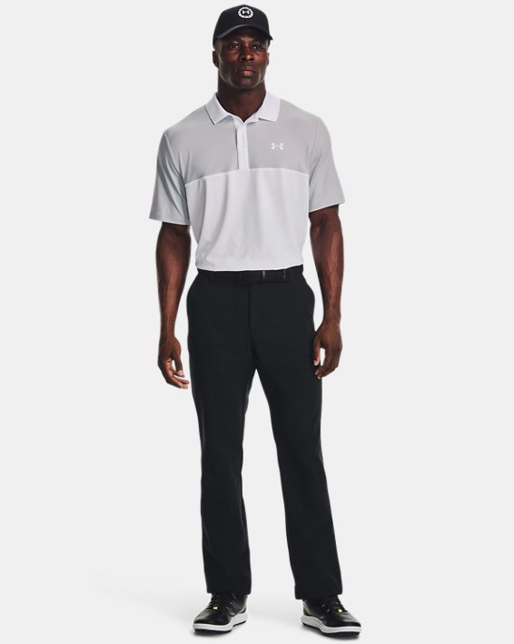 เสื้อโปโล UA Performance 3.0 Colorblock สำหรับผู้ชาย in White image number 2